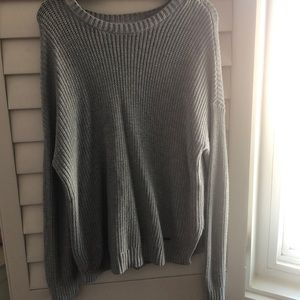 grey hollister sweater